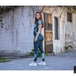 Metallic komplet (helanke & majica)