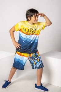 Surf kombi (majica & šorc) komplet Color Drop