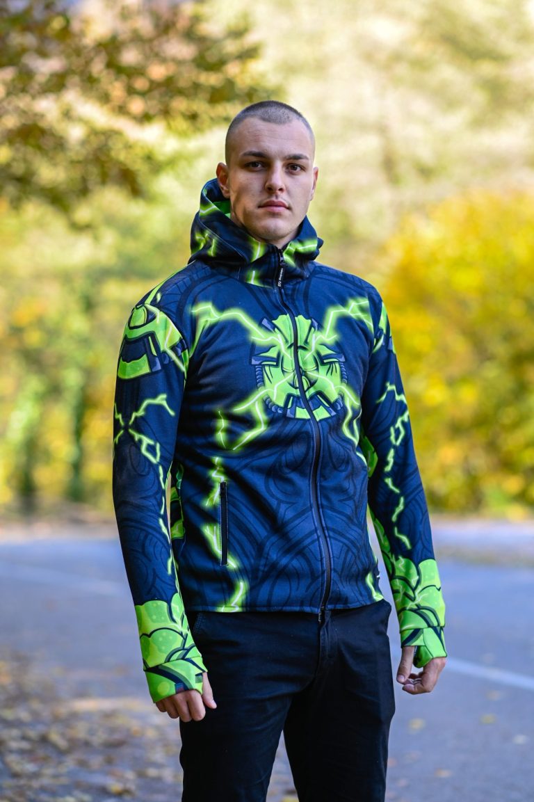 Green machine muški duks Color Drop