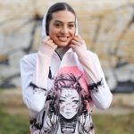 Kawaii ženski duks Color Drop