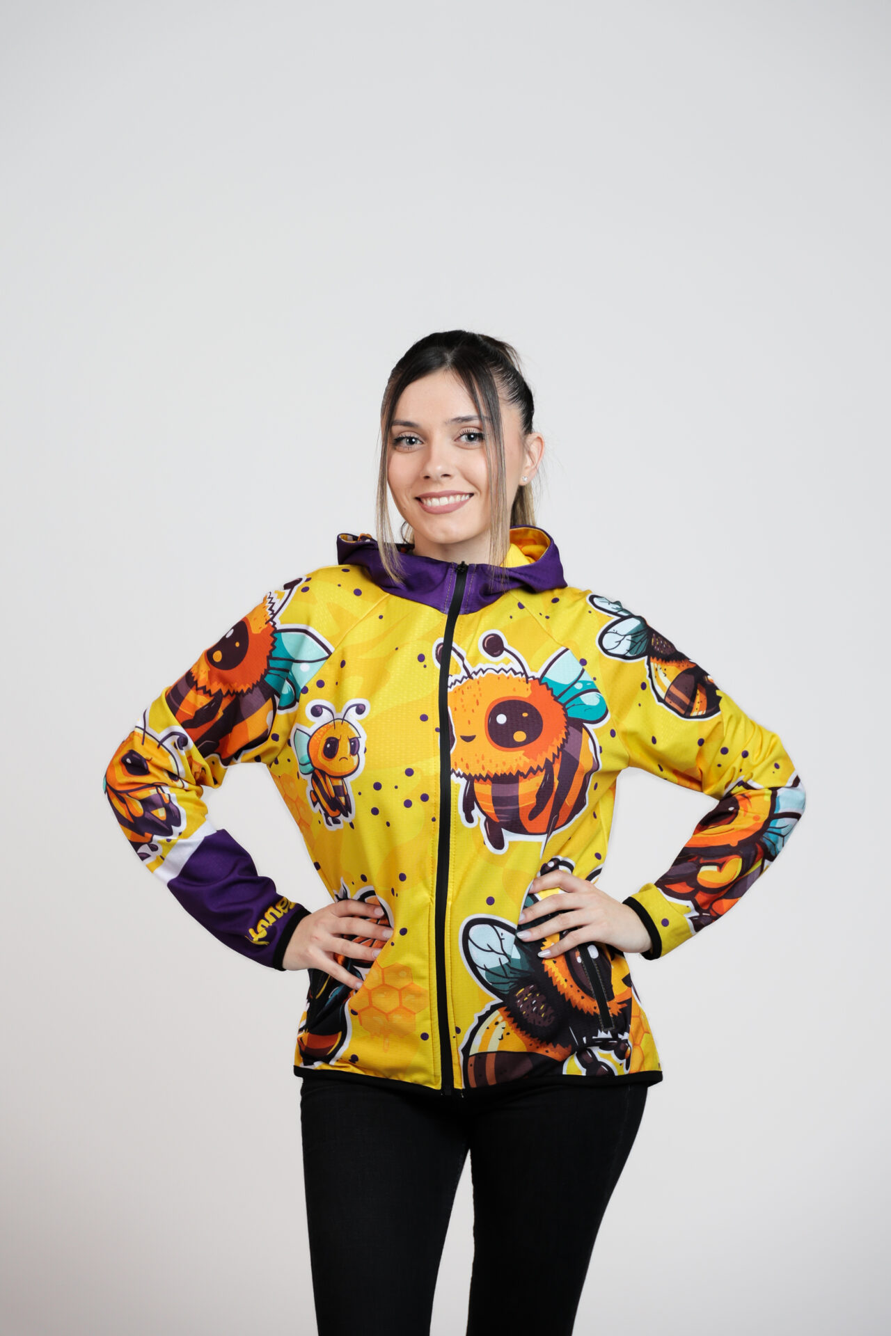 pcelica Pčelica ženski duks Color Drop Crna Gora