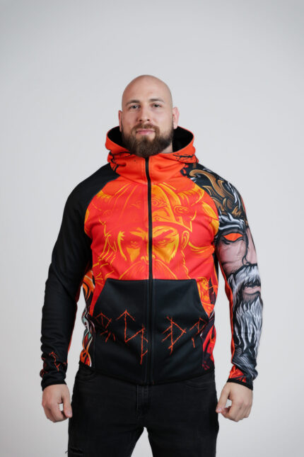 Viking muški duks Color Drop Crna Gora